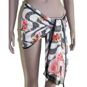 Tropical Abstract Cat Scarf Animal Print Lightweight Summer Boho Beach Cover Up